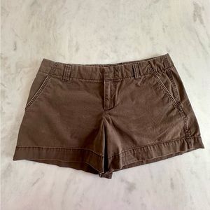 GAP Women's Chino Shorts. Size 14. Distressed Brown. 3.5 in. inseam